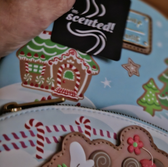 Disney Loungefly Mini Backpack Mickey & Minnie Holiday Gingerbread Design - Picture 6 of 6